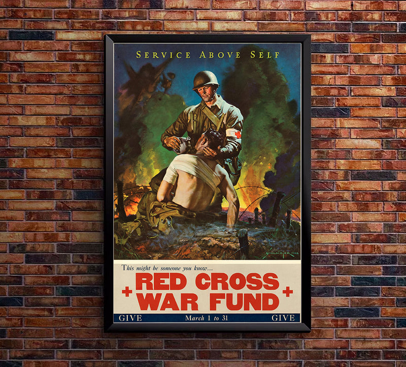 Red Cross War Fund - WW2 Poster