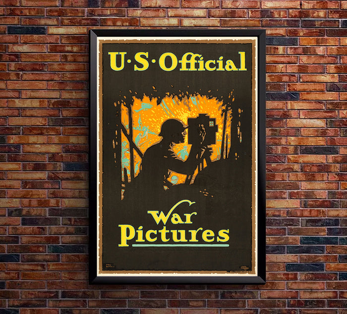 US Official War Pictures - WW1 Poster