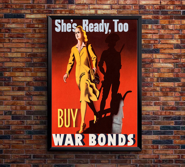 She's Ready - Buy War Bonds - WW2 Poster