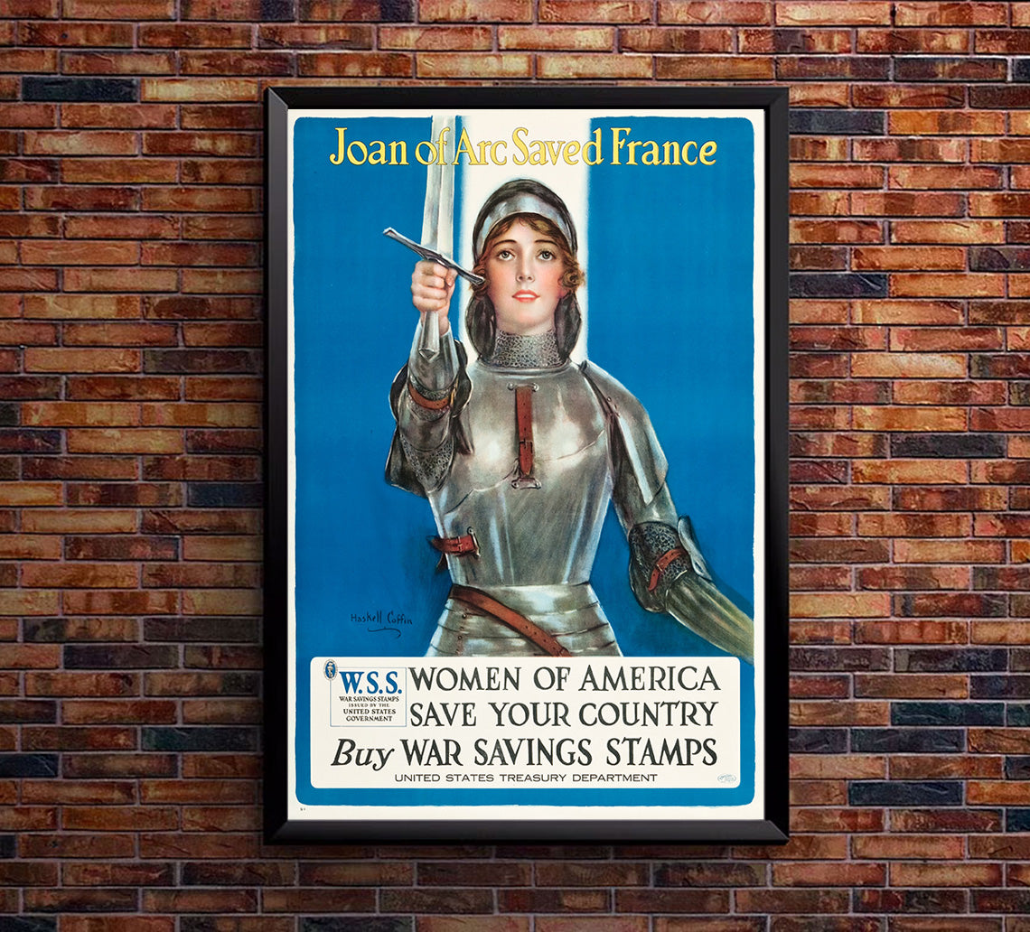 Joan of Arc - War Stamps - WW1 Poster