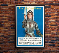 Joan of Arc - War Stamps - WW1 Poster