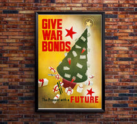 Give War Bonds - Christmas - WW2 Poster