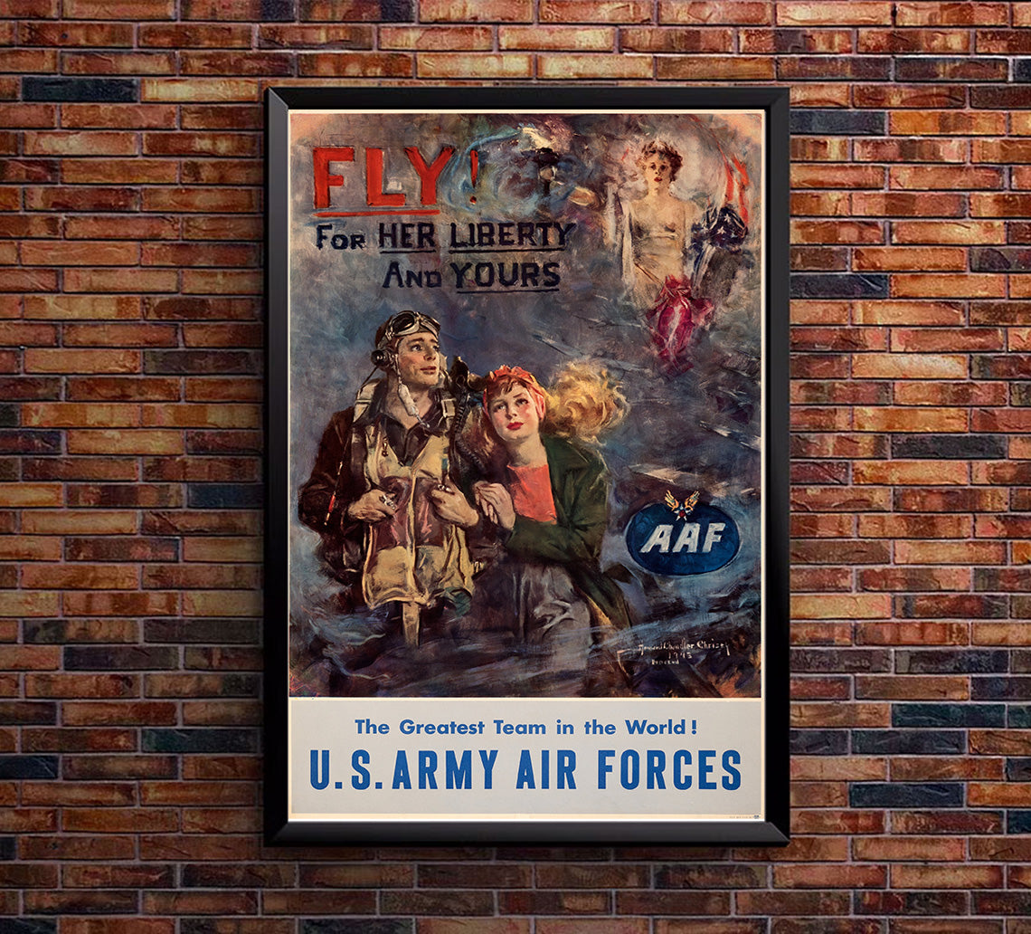 US Army Air Forces - AAF - WW1 Poster – Lost Island Trading Company