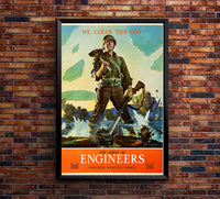 We Clear the Way - US Army Engineers - WW2 Poster