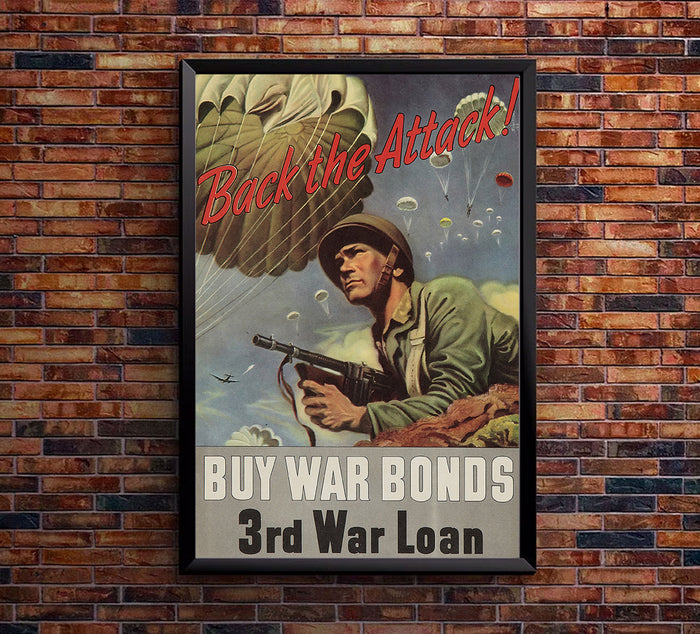 Back the Attack - 3rd War Loan - WW2 Poster