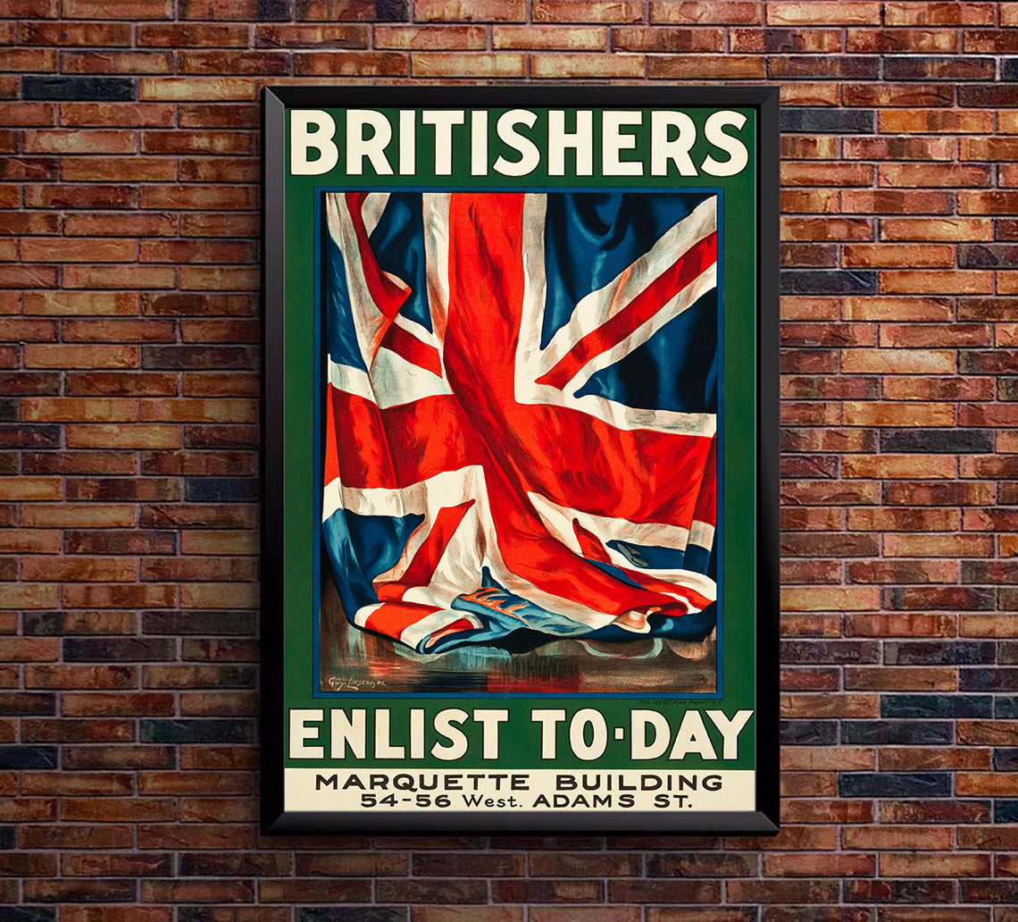 British Enlistment Poster - WW1 Poster