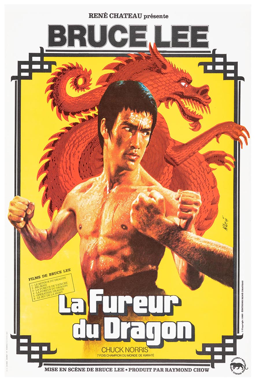 Way of The Dragon - Vintage Classic Kung Fu Movie Poster