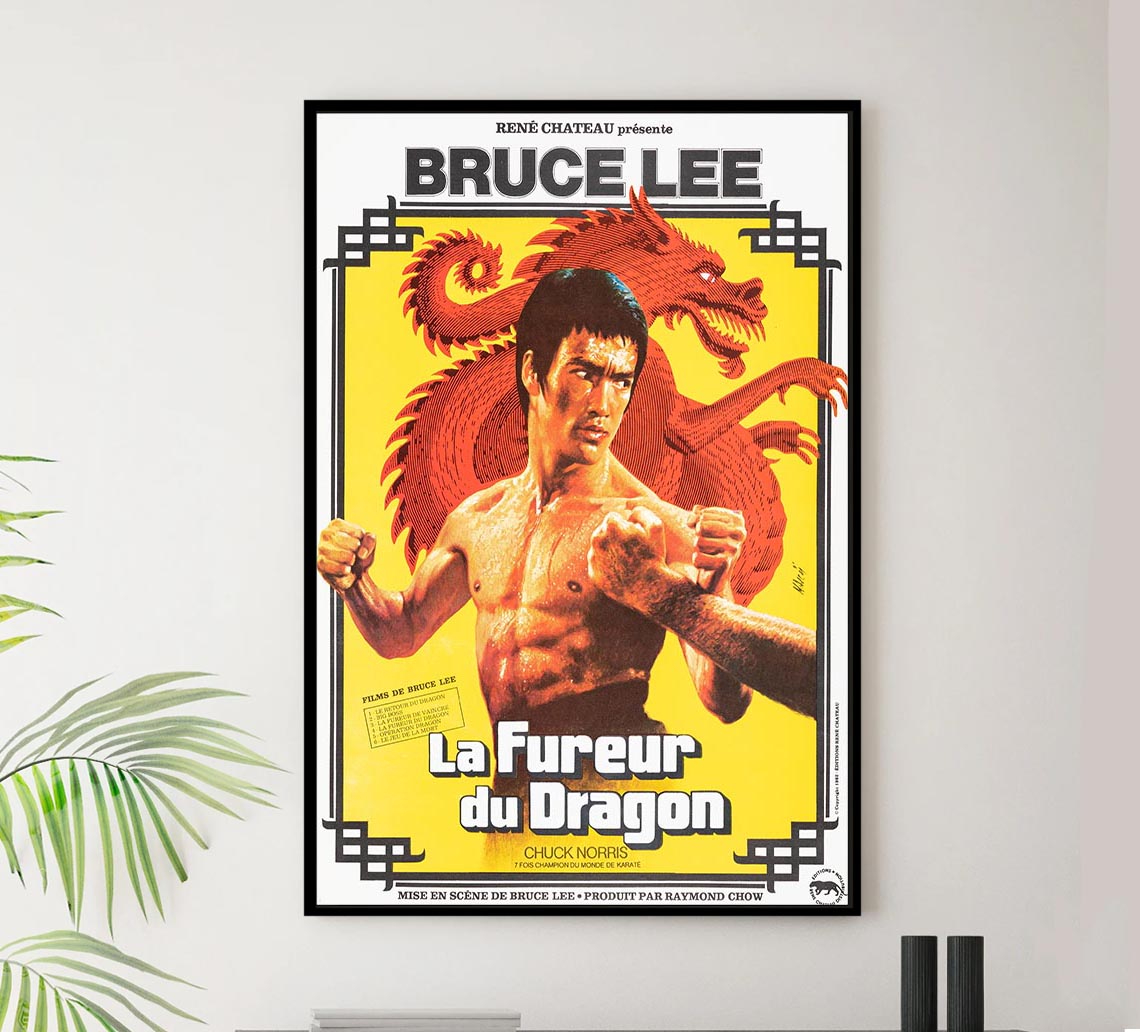 Way of The Dragon - Vintage Classic Kung Fu Movie Poster