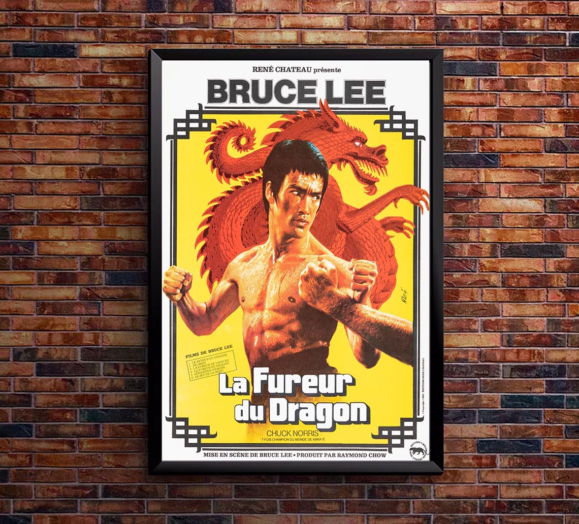 Way of The Dragon - Vintage Classic Kung Fu Movie Poster