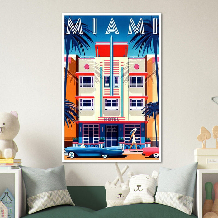 Miami - Florida  - Vintage Travel Poster