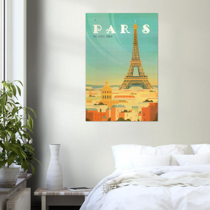 Paris - France - Eiffel Tower - Travel Poster