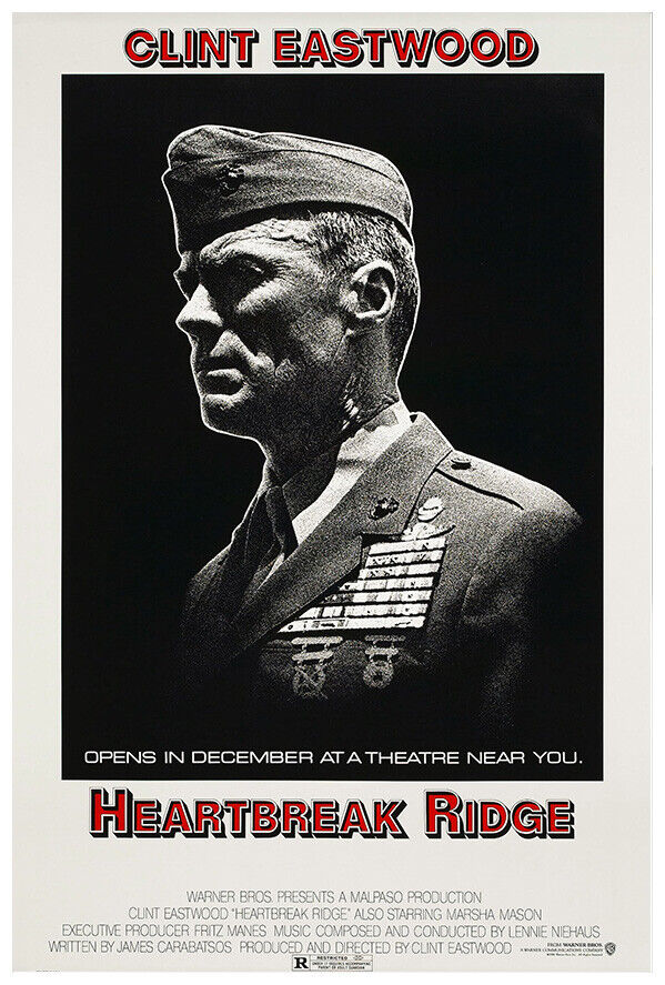 Heartbreak Ridge - Clint Eastwood - Movie Poster - US Version