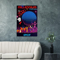 Disney Epcot Center Attraction Poster - Millennium Celebration - D23