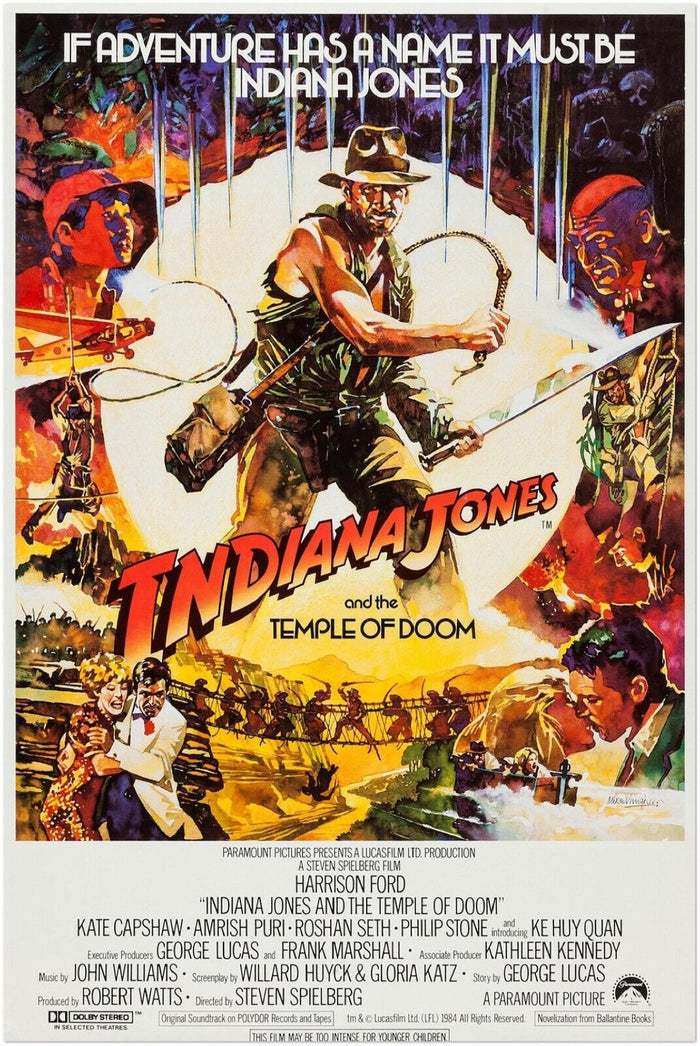 Indiana Jones and Temple of Doom - Movie Poster - US Version #2