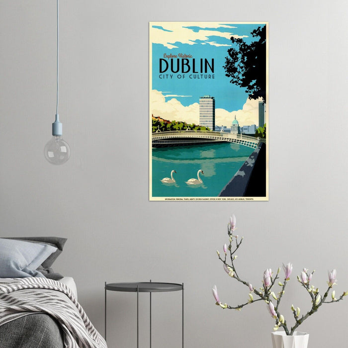 Dublin - Ireland Vintage Travel Poster