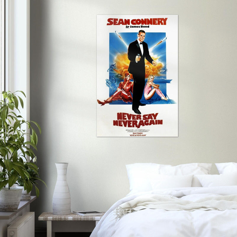 Never Say never Again- James Bond 007 Movie Poster - Sean Connery