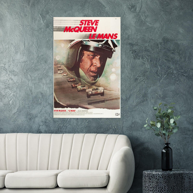 Steve McQueen - Movie Poster - The Man and Le Mans - US Version #2