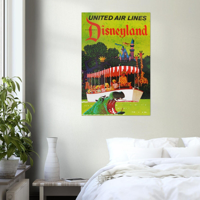 Disney Attraction Poster -  Jungle Cruise - United Air Lines - Disneyland