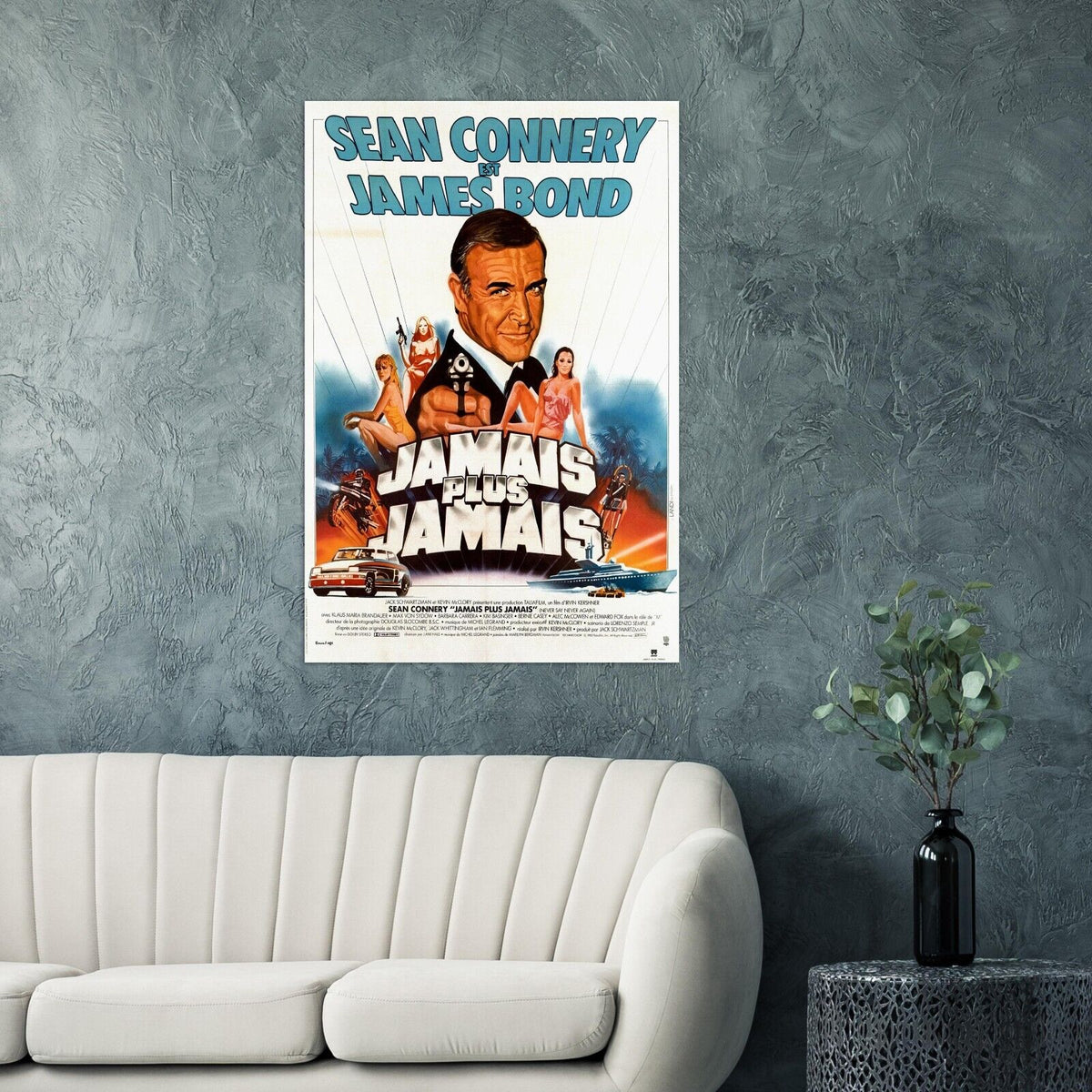 Never Say Never Again- James Bond 007 Movie Poster - Sean Connery - French