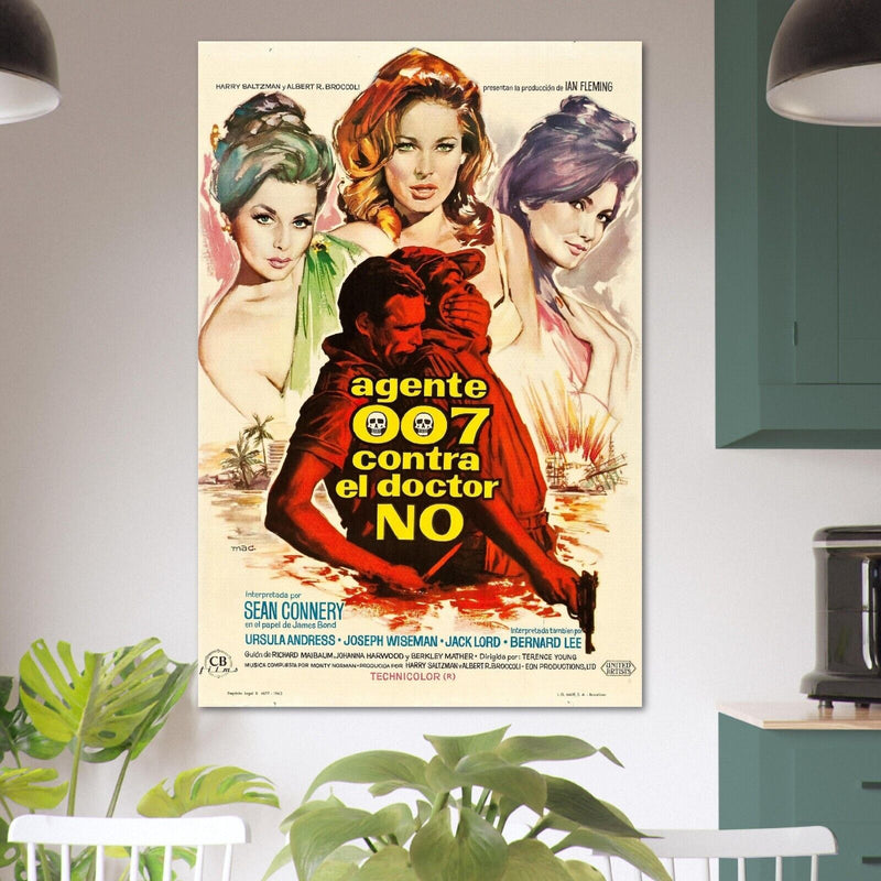 Dr. No - James Bond 007 Movie Poster - Sean Connery - Italian Version