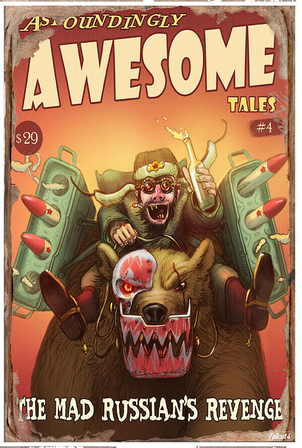 Astoundingly Awesome Tales - Mad Russian- Fallout 4 Poster