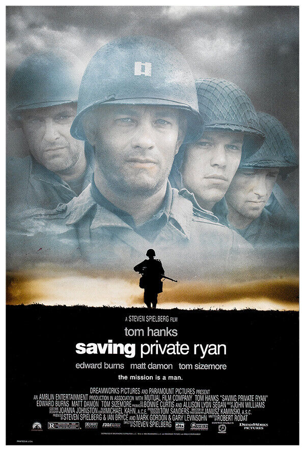 Saving Private Ryan - Steven Spielberg - Tom Hanks - Movie Poster - US Version