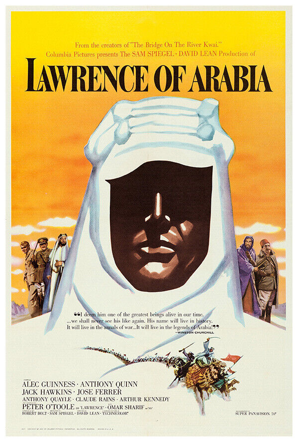 Lawrence of Arabia - Peter O'Toole - Classic Movie Poster