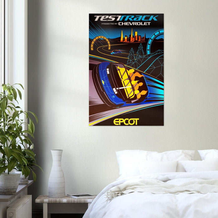 Disney Epcot Center Attraction Poster - Test Track - Disney World D23