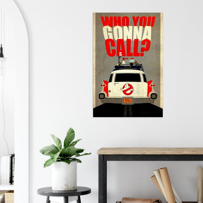 ECTO 1 - Who you Gonna Call? Ghostbusters 2 Movie Poster, Print, Wall Art
