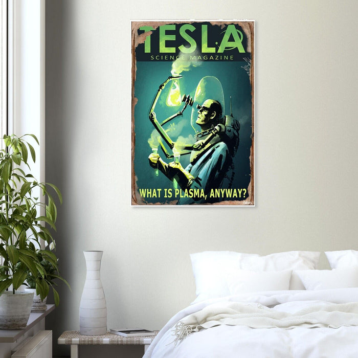 Tesla Science Magazine - What is Plasma Anyway? - Fallout 4 Poster