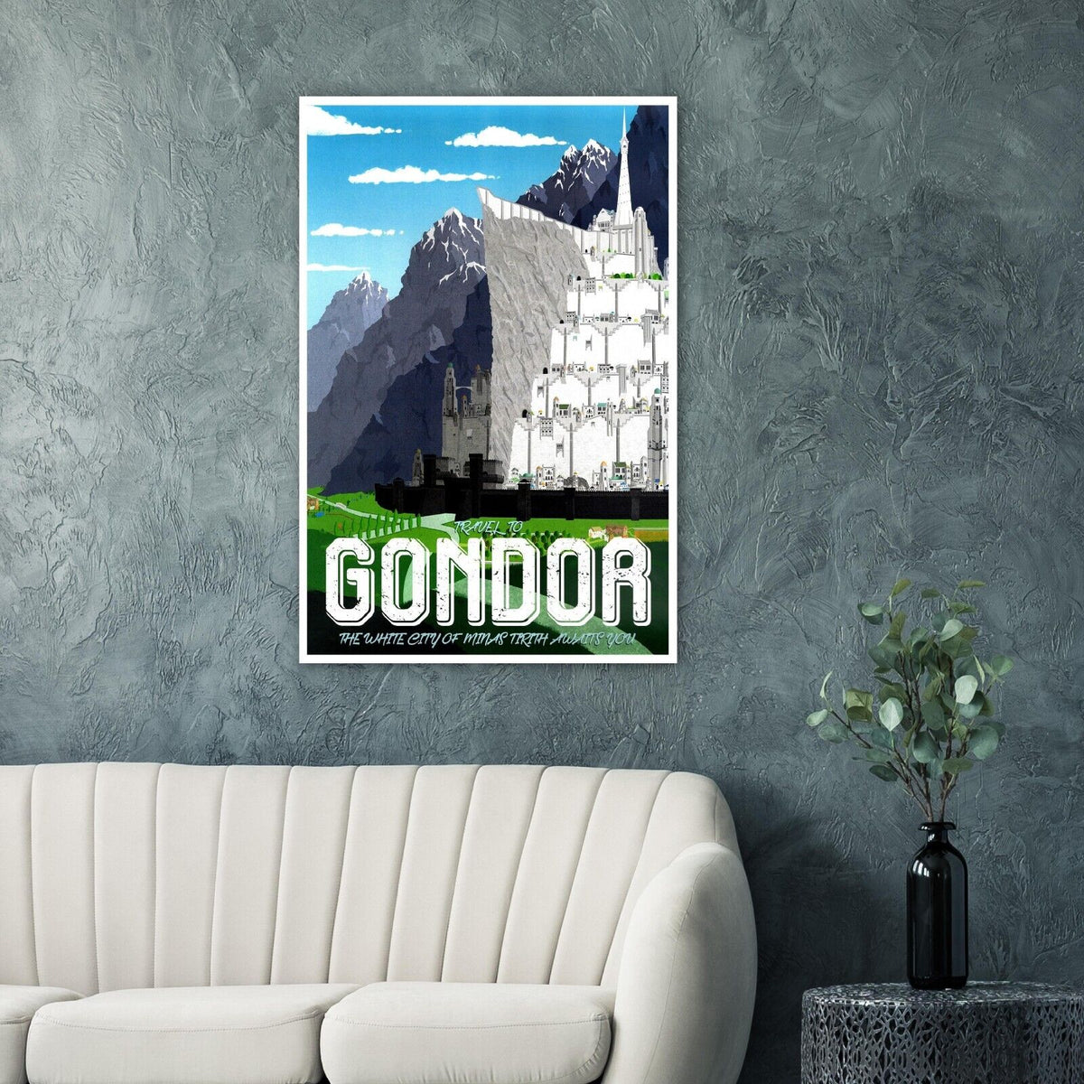 Travel To Gondor  - Lord of the Rings Poster- The Hobbit