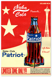 Fallout Poster Patriot Quantum Video Game Poster Gaming Fallout