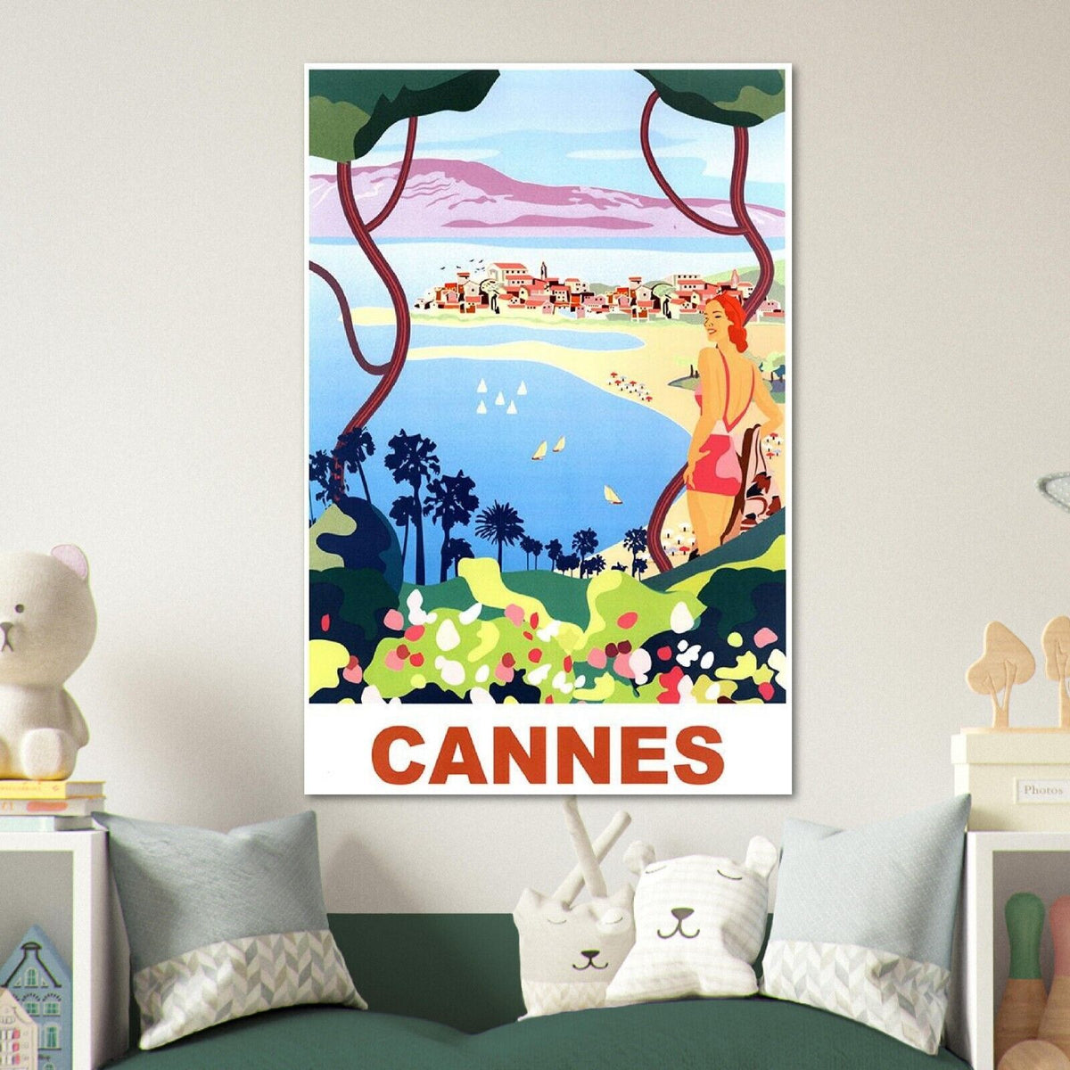 Cannes - France - Vintage Travel Poster