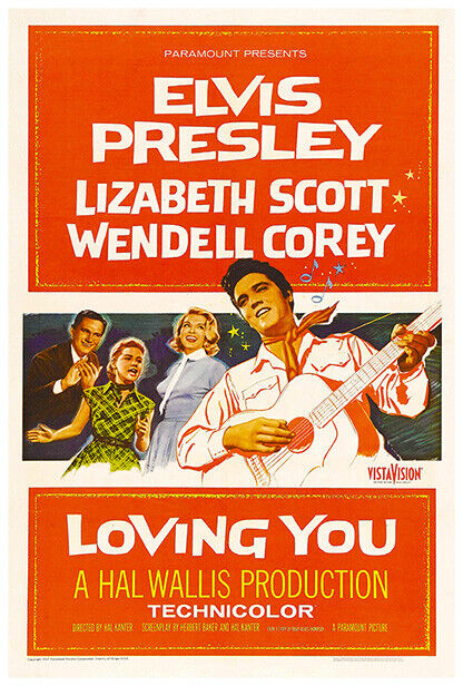 Loving You - 1957 - Movie Poster - US Version