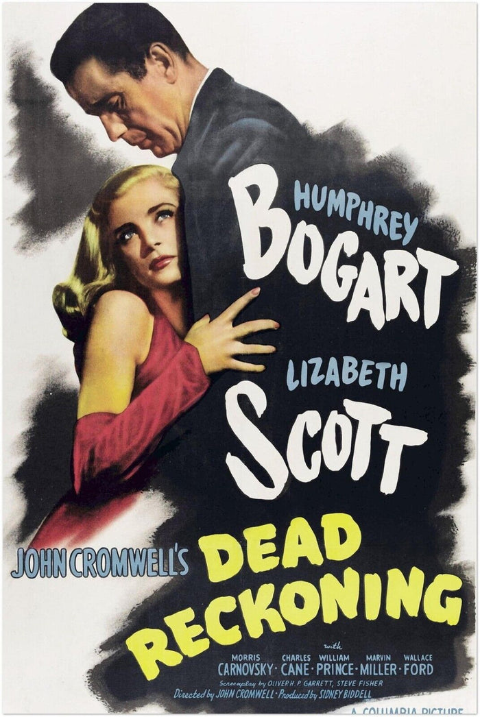 Dead Reckoning - Vintage Movie Poster - Humphrey Bogart - Film Noir