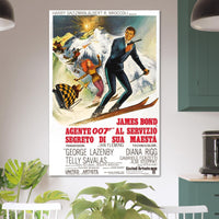 On Her Majesty's Secret Service - James Bond 007 Movie Poster - Italian Version