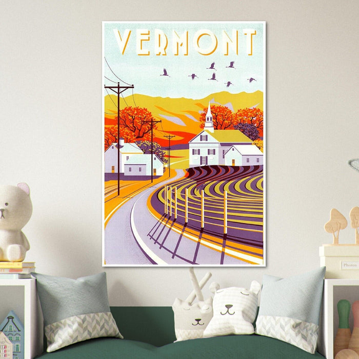 Vermont  - Vintage Travel Poster