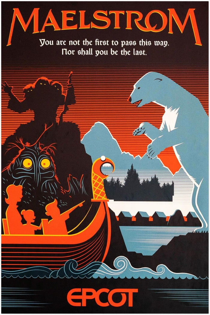 Disney Epcot Center Attraction Poster - Maelstrom - Disney World D23