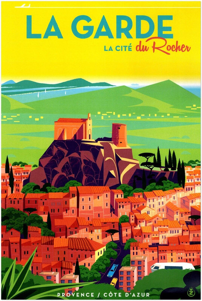 Travel Posters Le Garde - Rocher - France Vintage Travel Poster