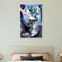 Gundam GP01 - RX-78GP01 - Gundam Mechanical Poster - Japanese Anime Poster