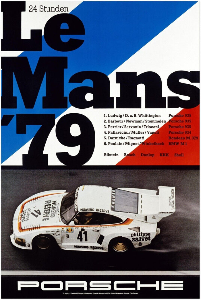 24 Heures Le Mans - 1979 - Vintage Auto Racing Poster