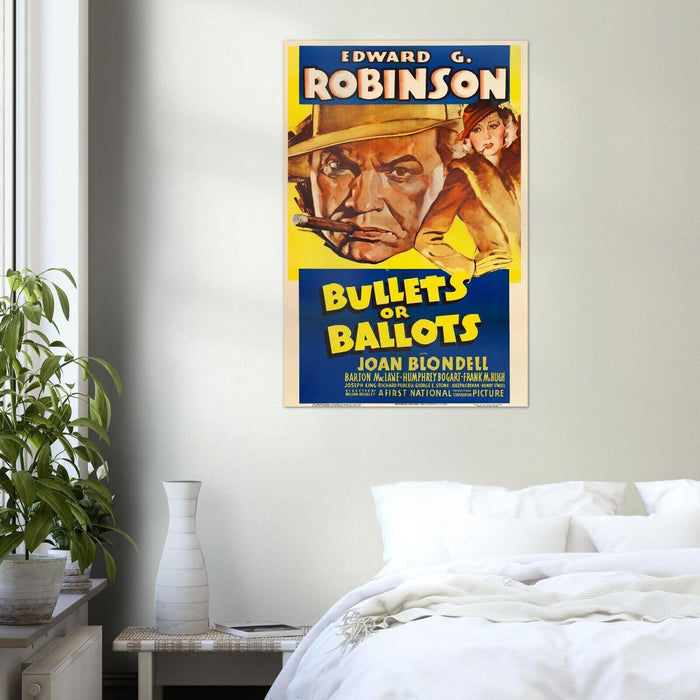 Bullets or Ballots - Vintage Movie Poster - Humphrey Bogart - Film Noir