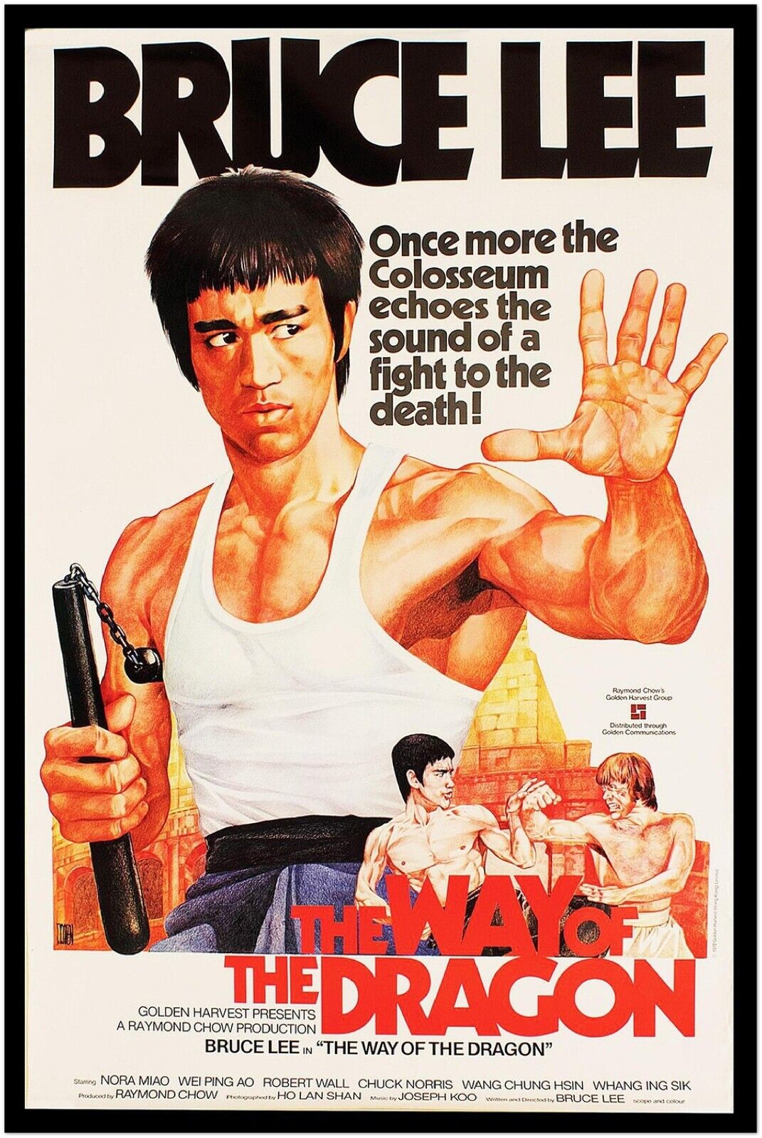 Way of the Dragon - Bruce Lee Movie Poster - US Release Version #1