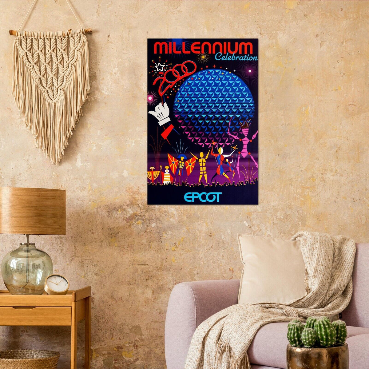 Disney Epcot Center Attraction Poster - Millennium Celebration - D23