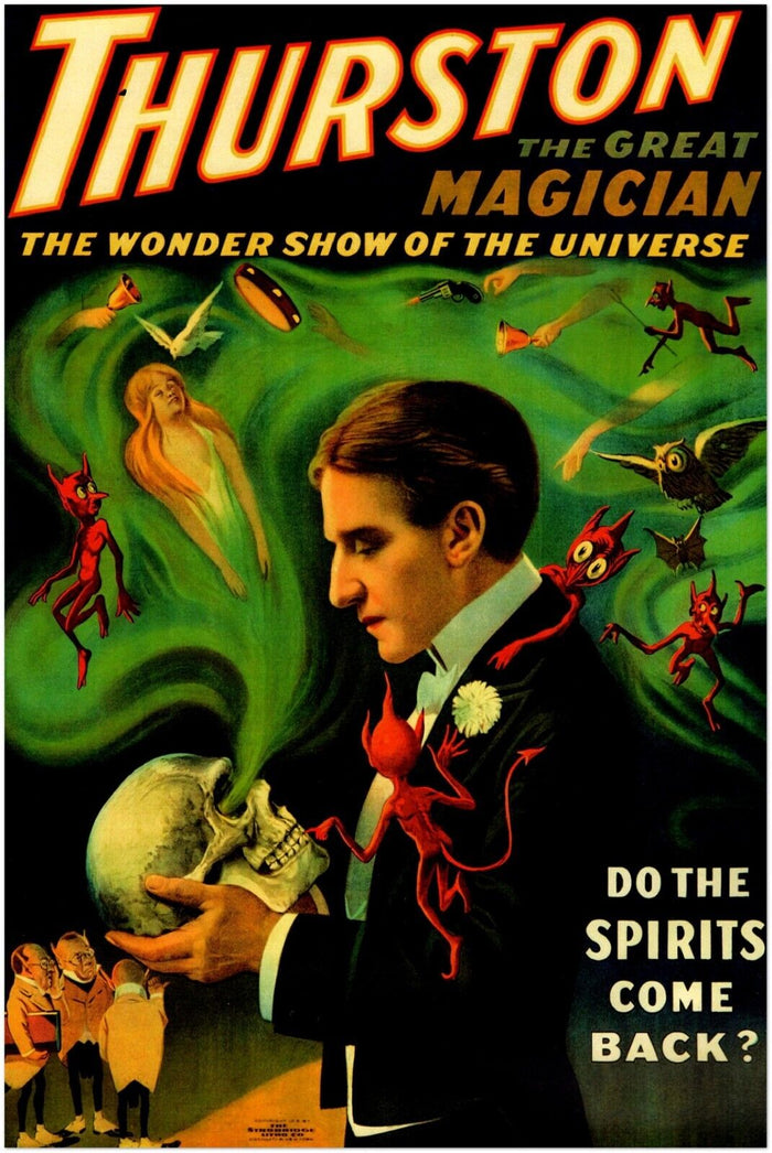 Vintage Magician Poster – Thurston #6 – Magic themed Wall Art Print