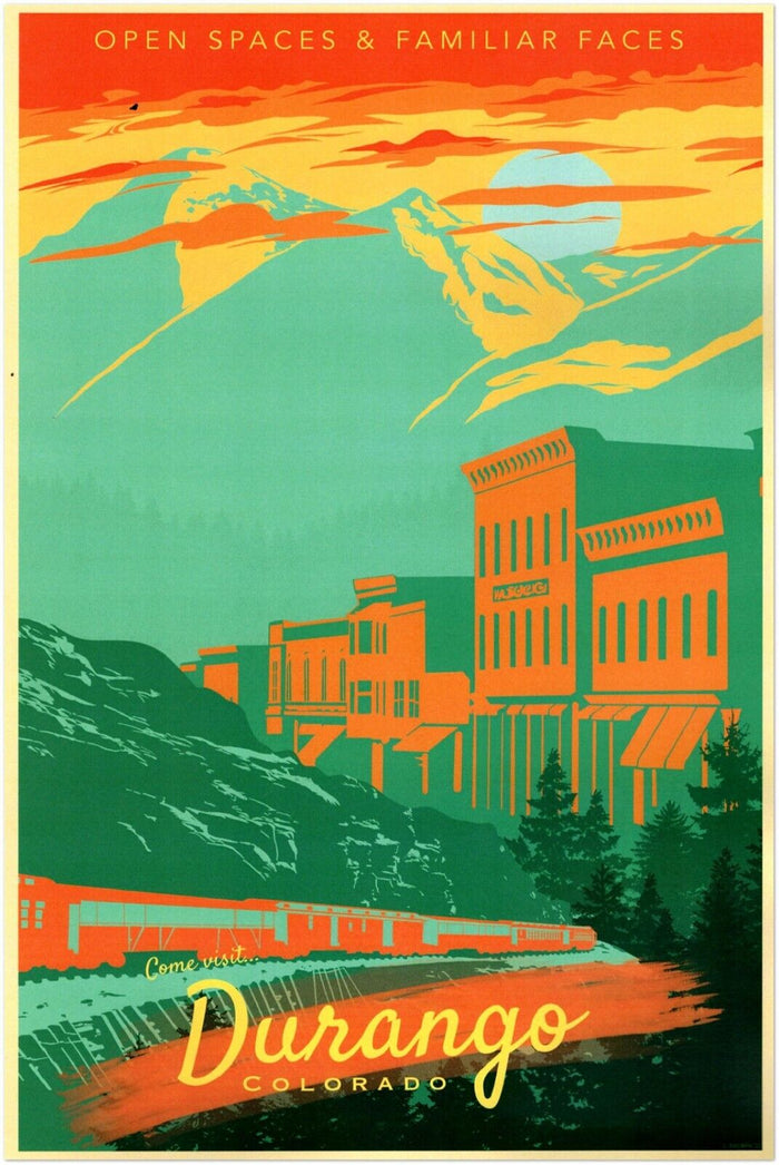 Travel Posters Durango - Colorado Vintage Travel Poster