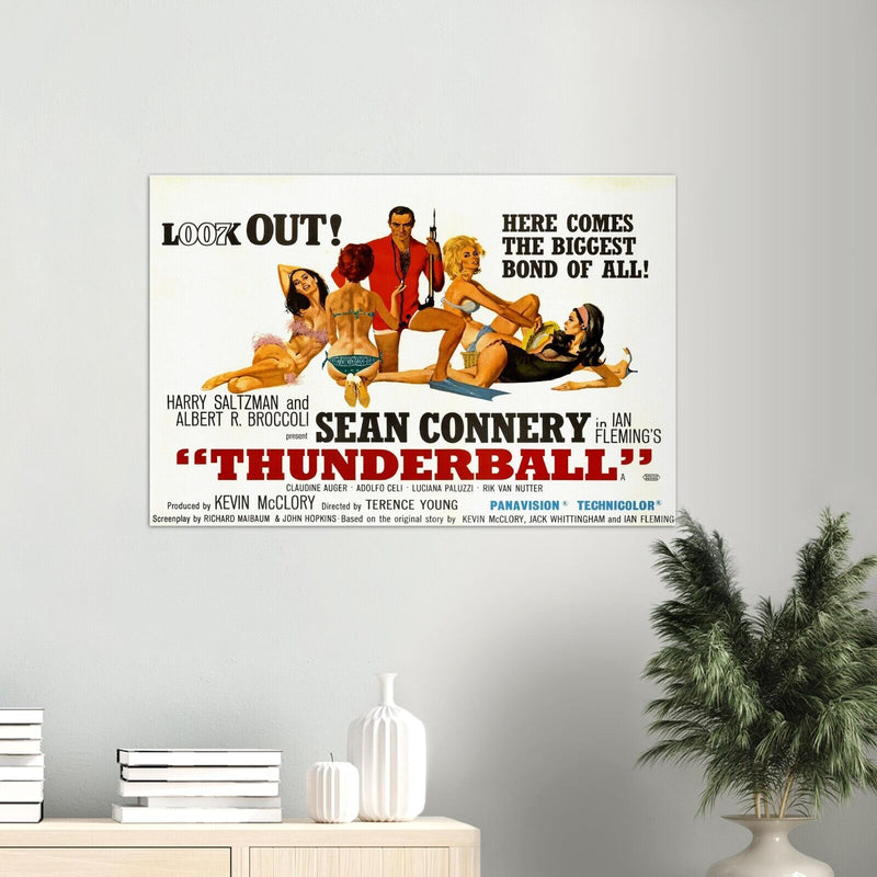 Thunderball - James Bond 007 Movie Poster - Sean Connery - US Version #2