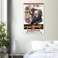 Goldfinger - James Bond 007 Movie Poster - Sean Connery - US Version #3