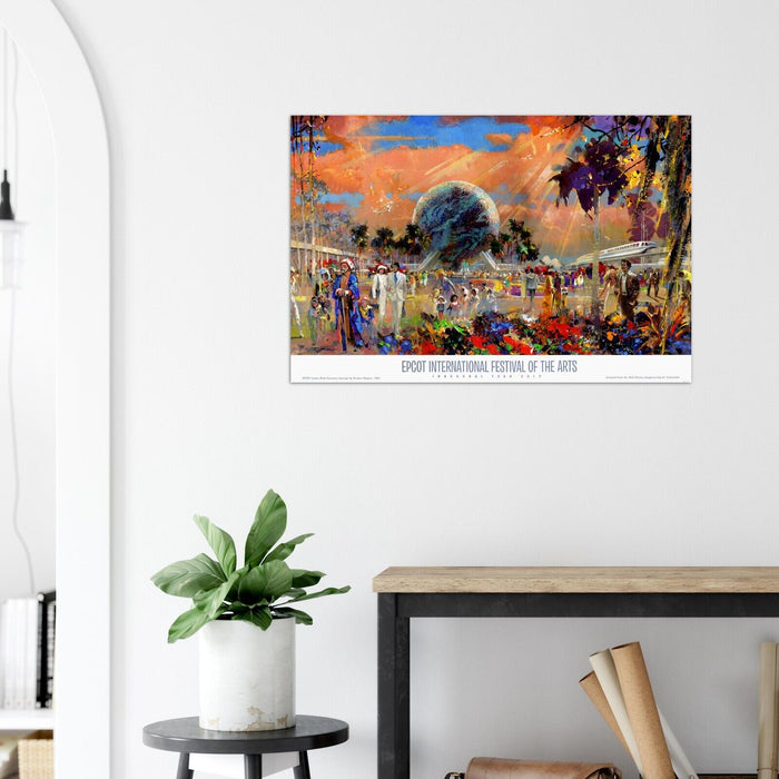 Epcot Center International Festival of the Arts Poster, Wall Decor, Art Print