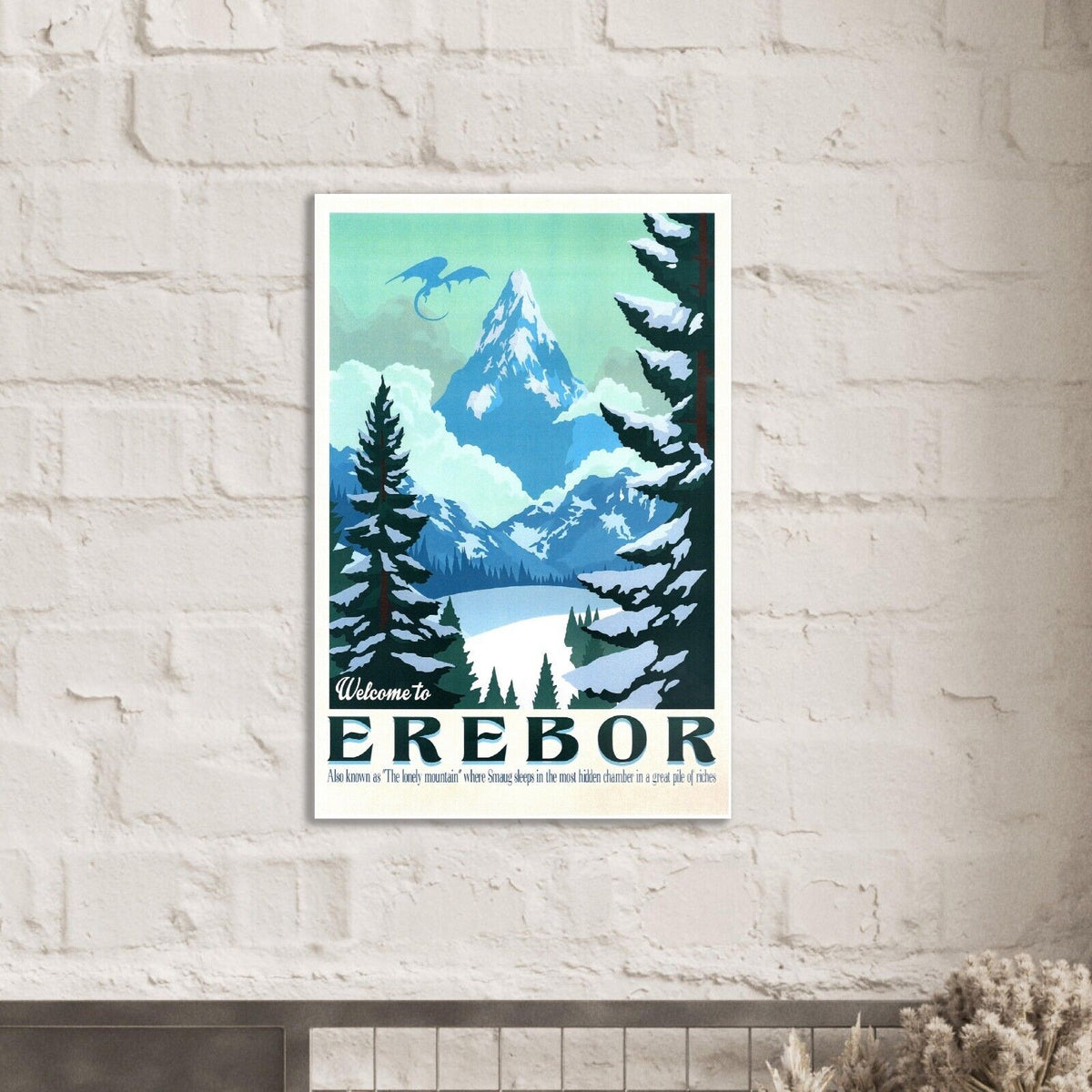 Welcome to Erebor - Lord of the Rings Poster- The Hobbit - Travel Print